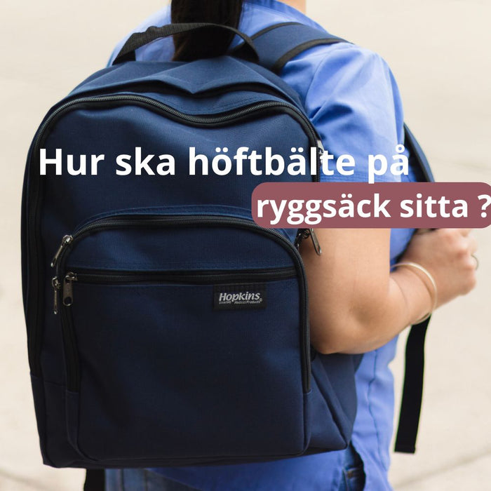 Hur ska höftbälte på ryggsäck sitta