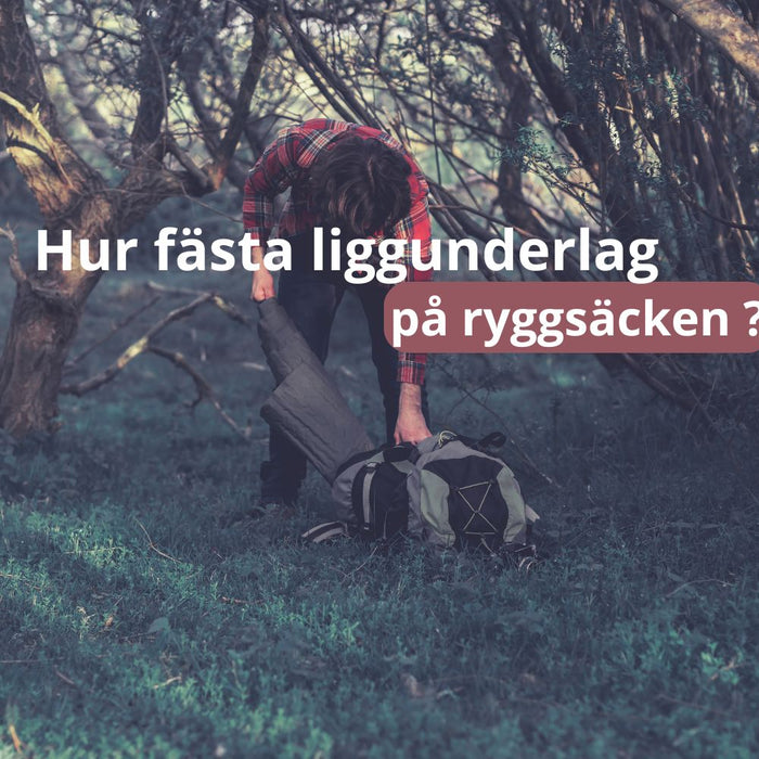 Hur fästa liggunderlag på ryggsäck