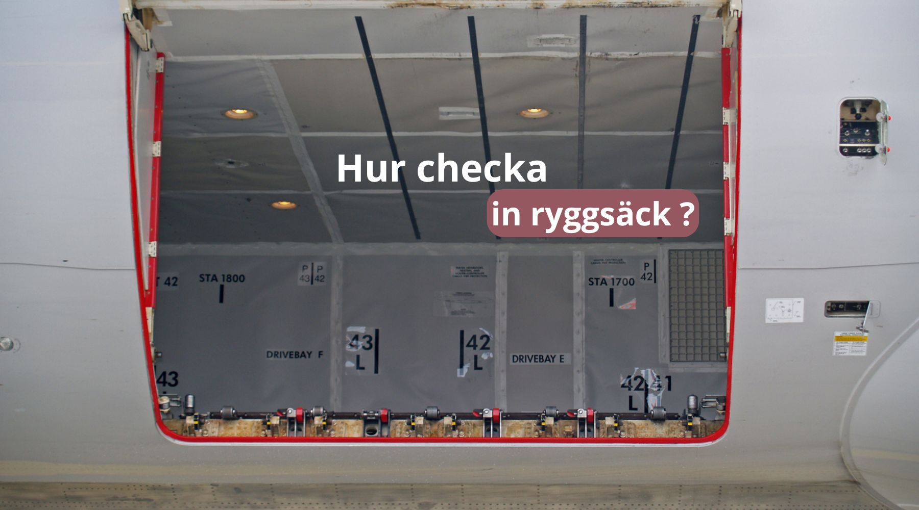 Hur checka in ryggsäck