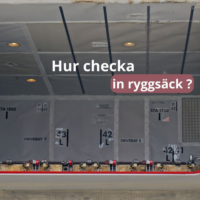 Hur checka in ryggsäck