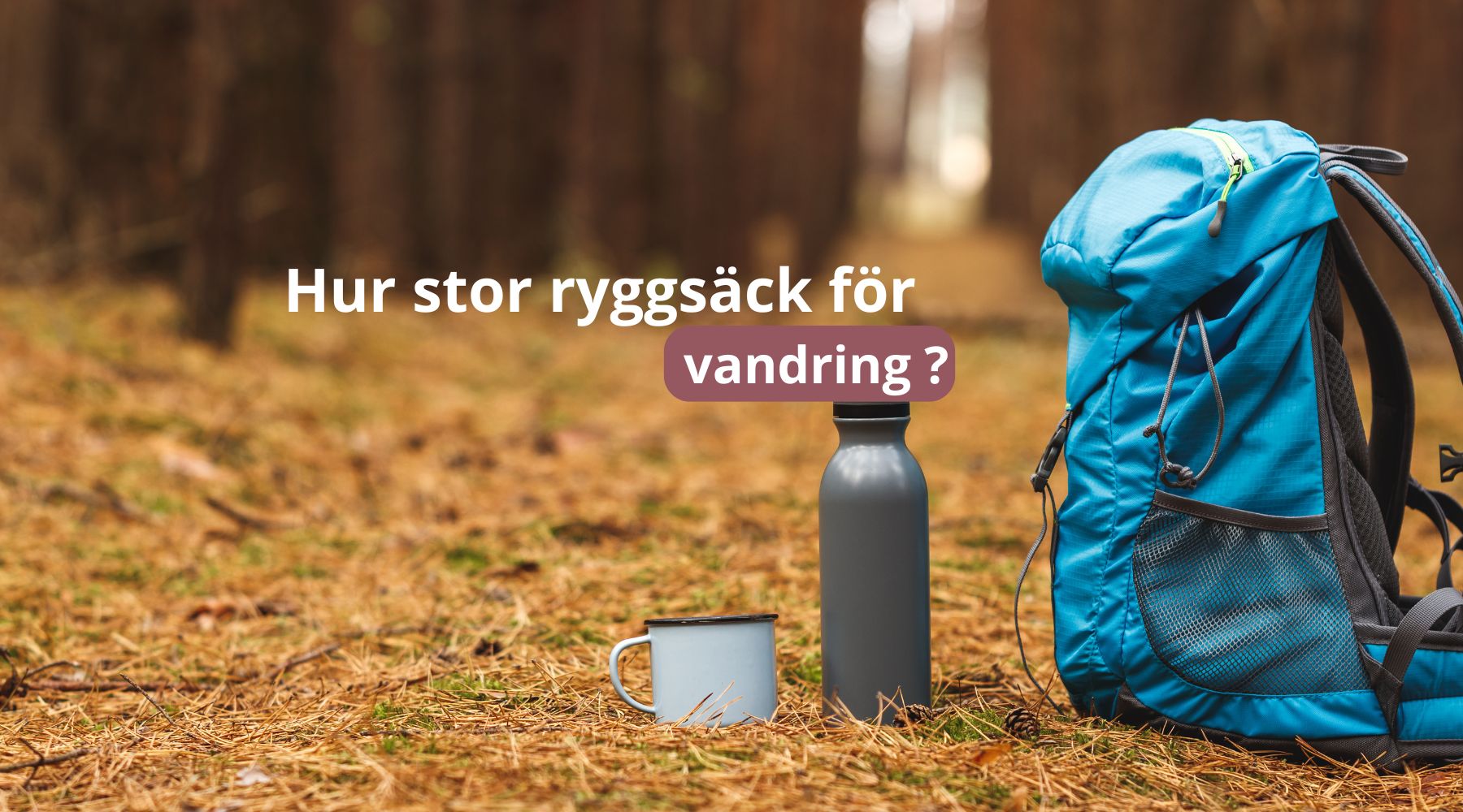 Hur stor ryggsäck för vandring