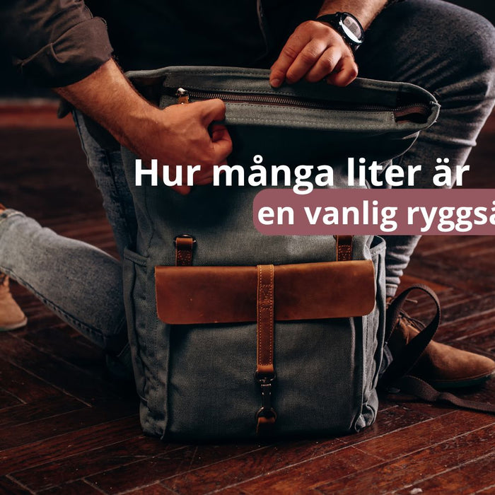 Hur många liter är en vanlig ryggsäck